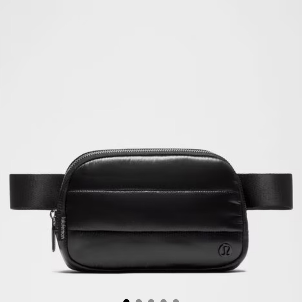 lululemon athletica Black Puffer Belt Bag